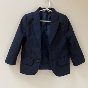 Toddler boy’s navy blue blazer